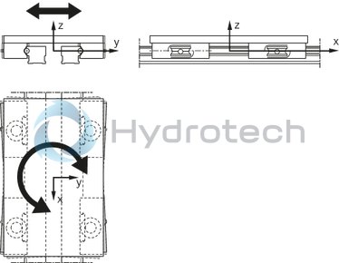 technical illustration-R190315210-The cam roller single bearing is characterized by the following product features: Format SKS, size 52, aluminum, accuracy economic, load class FN
