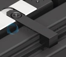 technical illustration-R030519868-Repeatability of up to &plusmn; 0.005 mm Positioning accuracy of up to &plusmn; 0.01 mm Guiding accuracy of up to &plusmn; 0.005 mm Quick installation and easy alignment of the axes thanks to the machined reference edge on the frame Simple motor mounting thanks to the centering recess and fastening thread Protection of the installation elements by selectable sheet cover