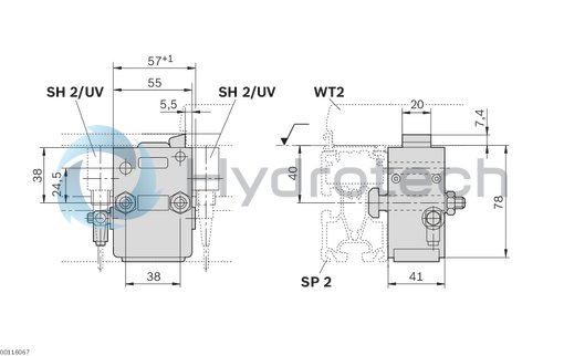 technical illustration-0842900300-VE 2 stop gate