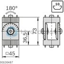 technical illustration-JOINT  45X45-Joint 45x45 standard support