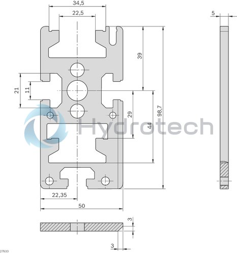 technical illustration-3842536801-ST 2/C-H Adapter Plate Kit