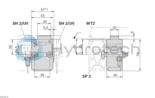 technical illustration-STOP GATE VE2/S-VE 2/S Stop Gate