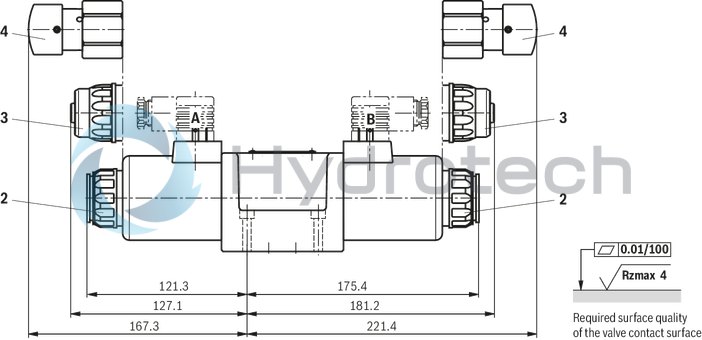 technical illustration-R901278761-Size 10, symbol E, solenoid-actuated, 24 V DC