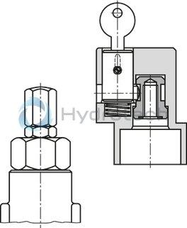 technical illustration-R900506809-Variable displacement pump, size 118 cm&sup3;, pressure 160 bar for industrial applications, open circuit