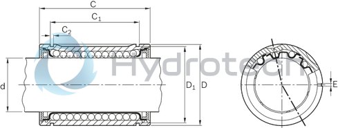 technical illustration-R061108010-Standard LB, adjustable, 80, with one seal