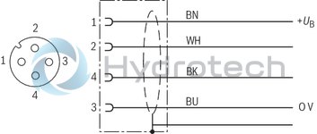 technical illustration-R901366629-Size 6, P2 &rarr; P1, electrical with integrated electronics, 24 V DC