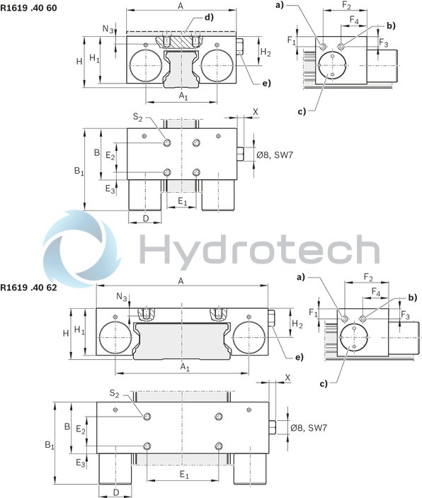 technical illustration-R161914060-Pneumatic clamping unit MKS, 15