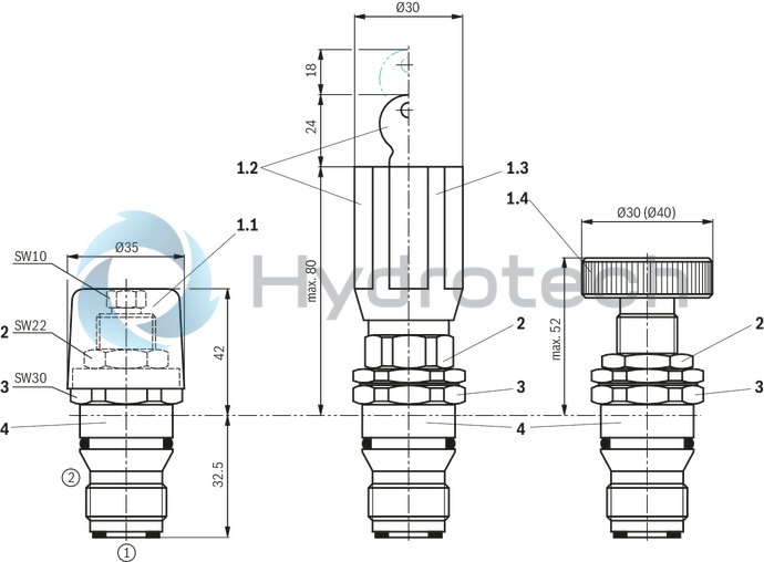 technical illustration-R900203849-Size 2, P &rarr; T, mechanical