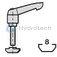 technical illustration-DRILLING BORING-Drilling jig groove 10 for miter cut profiles
