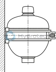 technical illustration-0531610632-Hydraulic accumulator as per Pressure Equipment Directive 97/23/EC Diaphragm material for different applications