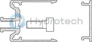 technical illustration-R039013001-Protection of the guideway and drive components by sealing strip (excluding MKK-165) Idler (non-drive) end enclosure: with integrated belt-tensioning system. The belt pulley system is equipped with ball bearings that have lifelong lubrication The Rexroth Ball Rail System features one-point lubrication from both sides; one-point lubrication is only suitable for grease lubrication with a manual grease gun Individual lubrication versions for connection to one-point lubrication systems (only for product generation 3) Attachments are fastened to the carriage using T-slots or threaded holes Ball Guide Rail with corrosion-resistant coating, Ball Runner Block made of corrosion-resistant steel (only for product generation 3) Absolute position measuring system IMS-A directly integrated into the guide system (for MKR-080 and MKR-110, product generation 3) With planetary gearbox with various gear ratios and versions for optimizing external load to motor inertia. Servo motor with multi-turn encoder, 1-cable or 2-cable connection, with or without holding brake Magnetic field sensors can be mounted without additional attachments directly onto the profile body (only for product generation&nbsp;3) Switch (proximity or mechanical), cable duct, socket-plug and extension cable Extensive accessories for connection and clamping elements and connecting shafts Nameplate with technical parameters for easy start-up