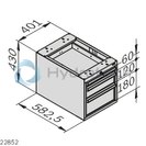 technical illustration-3842546534-Drawer cabinet, two drawers