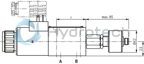 technical illustration-R900052621-Size 6, symbol UK, electrical with solenoid, 24 V DC
