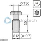 technical illustration-CAP COVER-Cover cap for sealing through holes D7.8