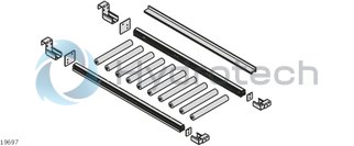 technical illustration-IDLE ROLLER-EcoFlow roller – steel, galvanized, EL = 525