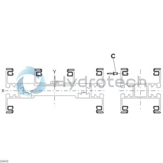 technical illustration-3842552972-Slide rail curve wheel VF65 steel 90&deg;