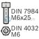 technical illustration-3842191175-End connector 45x45 set (standard)