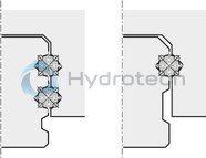 technical illustration-R165111320-Ball runner block, FNS, size 15, steel CS, accuracy high, low preload, without ball chain