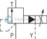 technical illustration-R901447274-Size 6, P &rarr; T, electrical with external electronics, 24 V DC