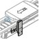 technical illustration-3842545144-Flat antenna mounting kit ID 200/MS-7 (longitudinal conveyor)