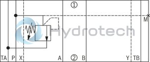 technical illustration-R901438983-Size 10, symbol P - T, with manual actuation