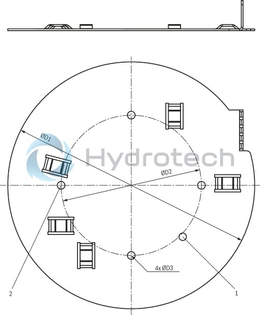 technical illustration-R901500192-Small hydraulic power unit for up to 4 kW with variable-speed drive