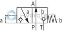 technical illustration-R901364152-Direct operated directional seat valve with mechanical actuation Porting pattern according to DIN24340, form A (without locating hole) Safe switching also with longer standstill periods under pressure Operating methods: mechanical (roller plunger) Inductive position switch (contactless), optional