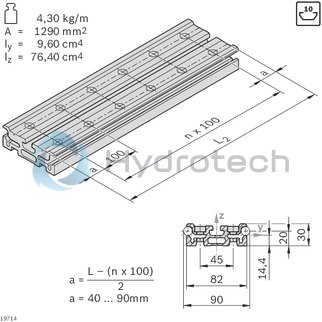technical illustration-3842557946-Frame profile 22.5x30 L6070
