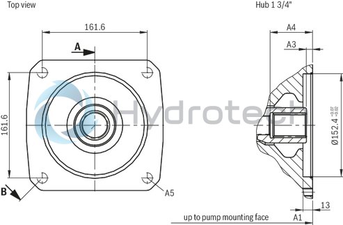 technical illustration-R987054609-Pump A10VSO BR31 with analog OBE