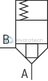 technical illustration-R900910269-Size 16, bidirectional (A → B, B → A), hydraulically actuated, spool type AE