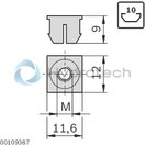 technical illustration-3842111988-Straddling nut 10 mm slot M5