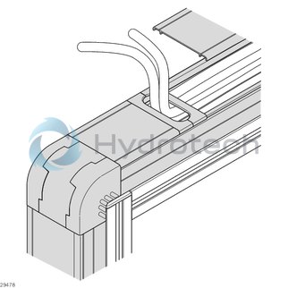 technical illustration-3842552268-Cable duct with AL cover plate 40x40