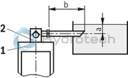 technical illustration-R901044401-Size 200, A &rarr; B, hydraulically actuated