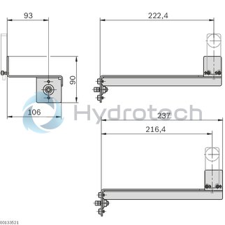 technical illustration-3842545144-Flat antenna mounting kit ID 200/MS-7 (longitudinal conveyor)