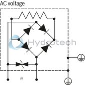 technical illustration-R901458409-4/3-, 4/2- or 3/2-way version For intended use in potentially explosive atmosphere Porting pattern according to ISO&nbsp;4401-03-02-0-05 Wet-pin AC or DC solenoids Electrical connection with individual connection or piping connection (NPT 1/2") With manual override
