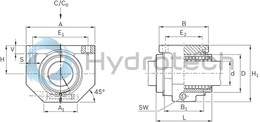 technical illustration-R106581240-Linear set (steel), B-12, with two seals