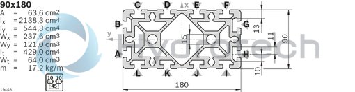 technical illustration-3842557958-Guide profile LF20S, L6070