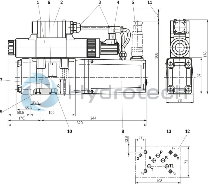 technical illustration-R900248533-Size 32, symbol W6, electrical with integrated electronics, 24 V DC