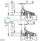 technical illustration-PROTECTIVE PANE-Protective pane profile, clean room, N8 basic profile