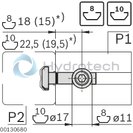technical illustration-3842535466-Quick connector 90° steel, galvanized N10