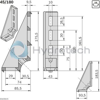 technical illustration-3842523583-Bracket (standard) 45x180