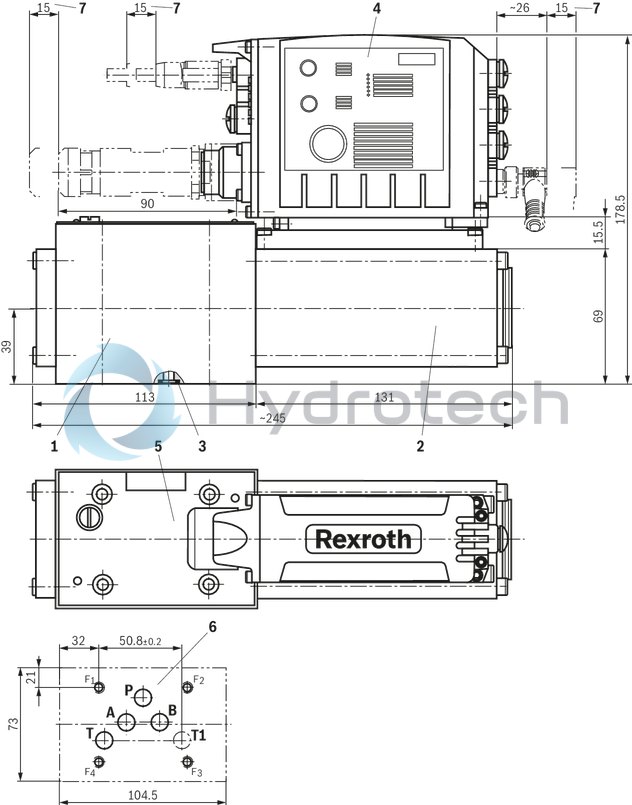 technical illustration-R901474451-Size 10, symbol C4, integrated electronics, 24 V DC
