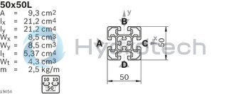technical illustration-3842993156-Strut profile 50x50L