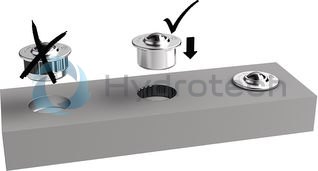 technical illustration-R053512210-Ball transfer units with felt seal &ndash; Size 22