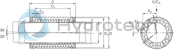 technical illustration-R073022540-Super LB SH, closed, 25, with two seals