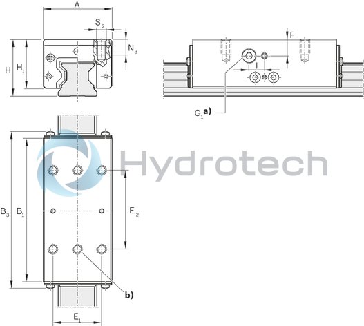 technical illustration-R181054231-Hydraulic clamping unit KWH, 55