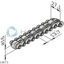 technical illustration-3842523918-Accumulation roller chain support wheel, PA 12 L12000