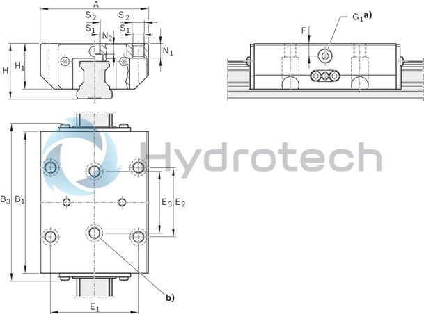 technical illustration-R161944021-Hydraulic braking unit KBH, 45