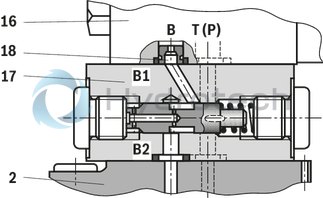 technical illustration-R900955012-Size 10, P → T, mechanical, 24 V DC
