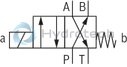 technical illustration-R901067845-2/2-, 3/2- or 4/2-way version For intended use in potentially explosive atmosphere Porting pattern according to ISO&nbsp;4401-03-02-0-05 (but without locating hole) Safe switching also with longer standstill periods under pressure Air-gap DC and AC solenoids Solenoid coil is rotatable by 90&deg; Electrical connection with individual connection and cable gland With concealed manual override, optional